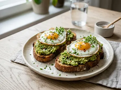 Avokádový toast s volským okem