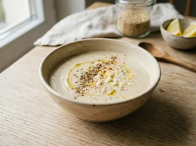Krémový tahini dresink s citronem