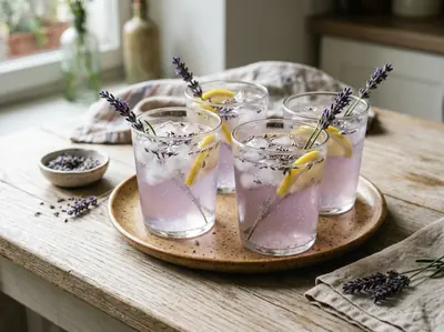 Osvěžující levandulová limonáda