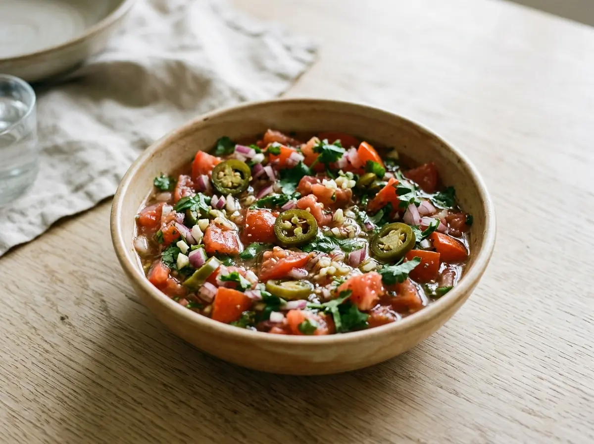 Pikantní rajčatová salsa s koriandrem