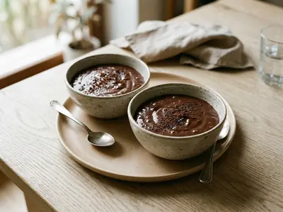 Proteinový puding s kakaem