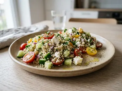 Quinoa se zeleninou a fetou